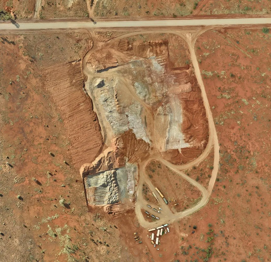 Orthomosaic of a quarry